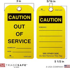 TRADESAFE Caution Out of Service Tags - Image 2