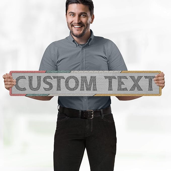 Custom Sign, Custom Street Sign, 11 Font Colors, 13 Font Styles, 4 Hole Options - Image 2