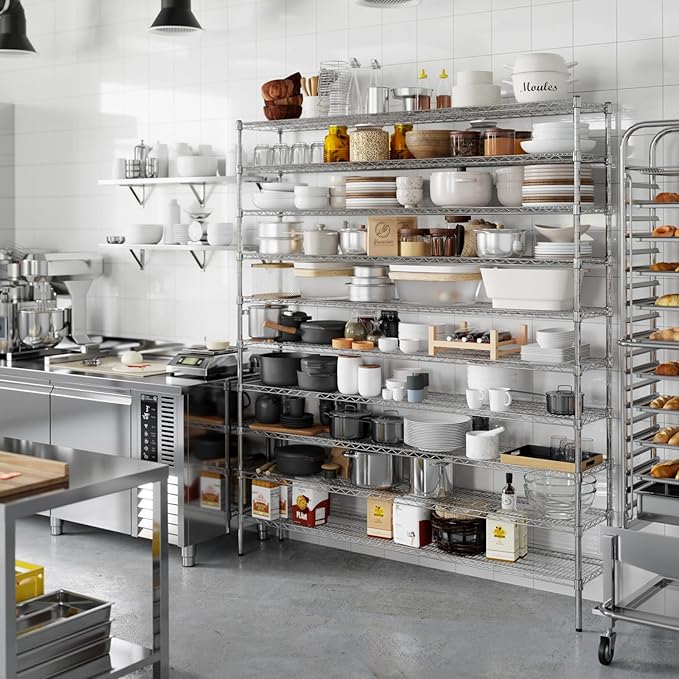 Regal Altair 14" Deep x 72" Wide x 86" Height Wire Shelving Kit | 10-Tier | NSF - Image 7
