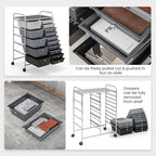 GLACER 15 Drawers Rolling Cart, Storage Cart - Image 7