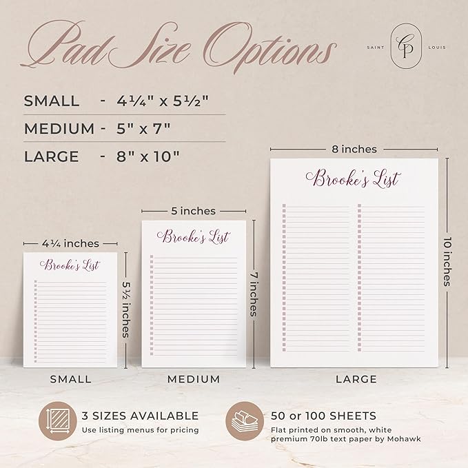 Personalized Notepads with Checkboxes, Personalized To Do Notepad, Personalized - Image 4