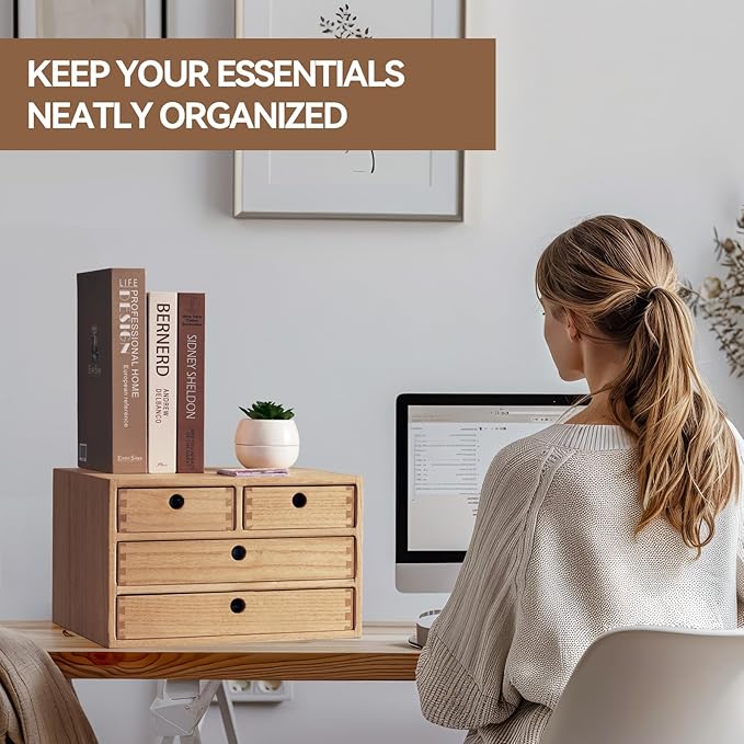 Kirigen Natural Wood Desktop Organizers - Image 2