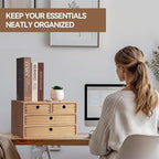 Kirigen Natural Wood Desktop Organizers - Image 2