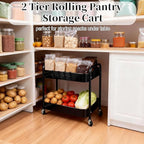 LIWNYRK 2 Tier Rolling Cart - Image 3