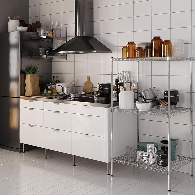 Regal Altair 24" Deep x 30" Wide x 54" Height Wire Shelving Kit | 3-Tier | NSF - Image 2