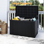 Yardgrace 270 Gallon Resin Deck Box, Waterproof Outdoor Storage Box, Lockable - Image 4