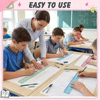 ForraFun 120 Pcs 12 Inch Plastic Ruler Bulk Colorful Transparent Ruler - Image 6