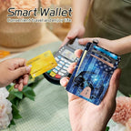 BWEGRHE Small Travel Wallets, RFID Blocking PU Leather Credit Card Holder - Image 4