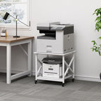 Fannova 23.6 x 23.6 Inches Large Printer Stand, 2 Tier Square Printer Table - Image 3