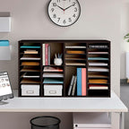 Safco Wooden Paper and Mail Organizer - Image 3