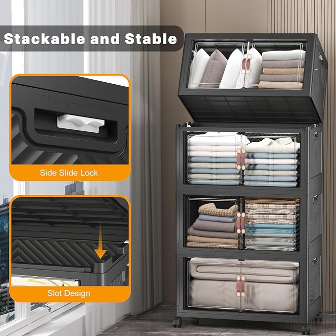 UAMFURI Extra Large Stackable Storage Bins - Image 3