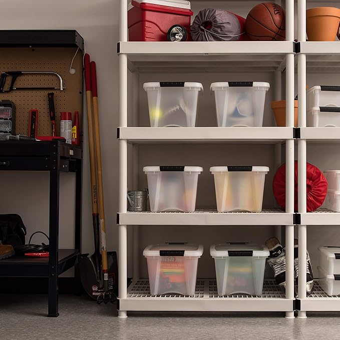IRIS USA 19 Qt Stackable Plastic Storage Bins - Image 7