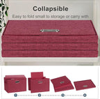 Graciadeco Large 17" 36 Quart Collapsible Stackable Storage Bins - Image 4