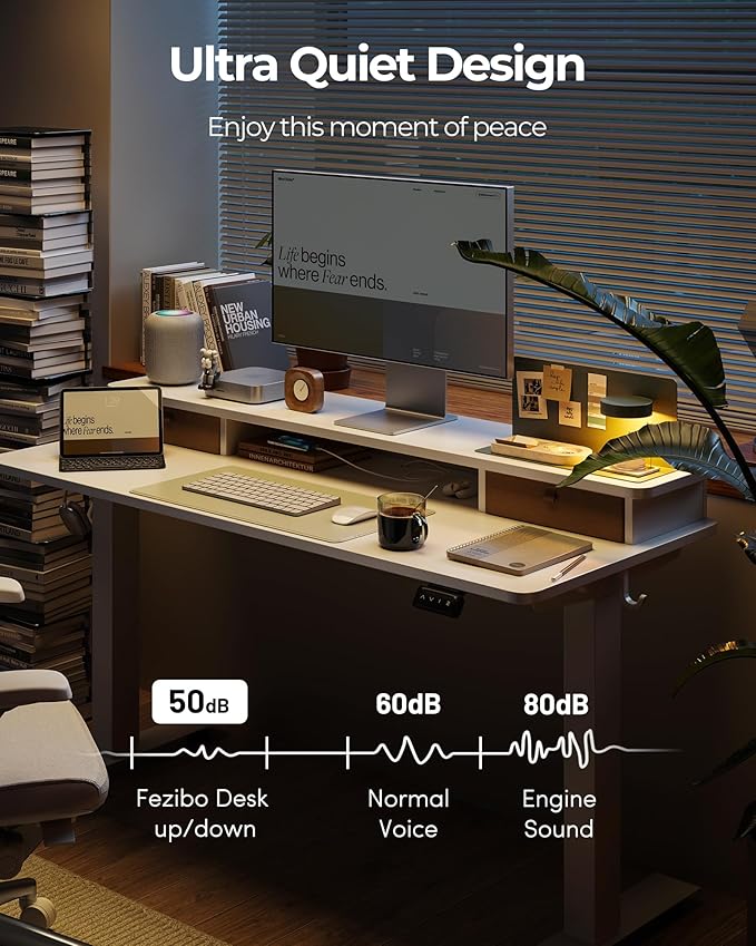 FEZIBO 48 x 24 Inch Height Adjustable Electric Standing Desk - Image 9