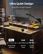 FEZIBO 48 x 24 Inch Height Adjustable Electric Standing Desk - Image 9