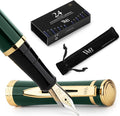 Wordsworth & Black Fountain Pen Set, 18K Gilded Medium Nib, Includes 24 Pack by WordsworthBlack