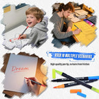 Keukenket 72 Colors Dual Markers Brush Pens, 0.4MM Fine Point Art Marker - Image 7