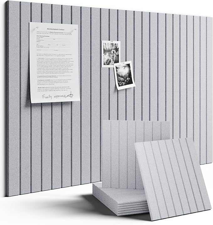 Large Felt Bulletin Board 36"x24" Cork Board Alternative by FLUXYNARA