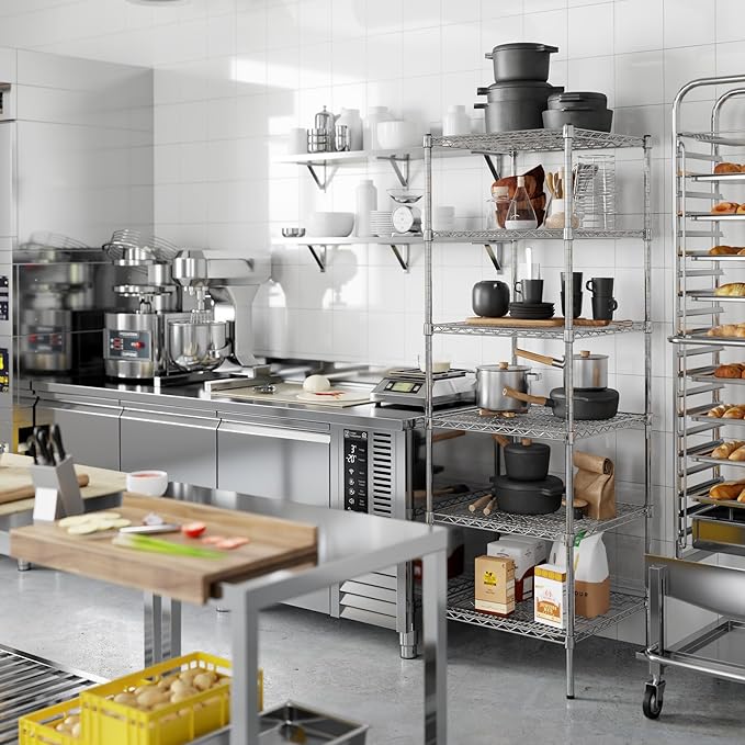 Regal Altair 24" Deep x 24" Wide x 74" Height Wire Shelving Kit | 6-Tier | NSF - Image 5