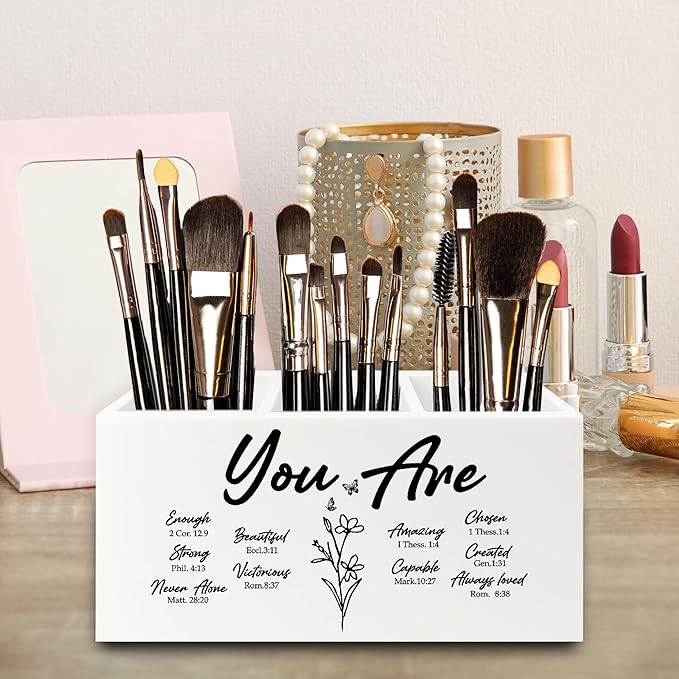 QZQE You Are Christian Pen Pencil Holder Organizer - Image 4