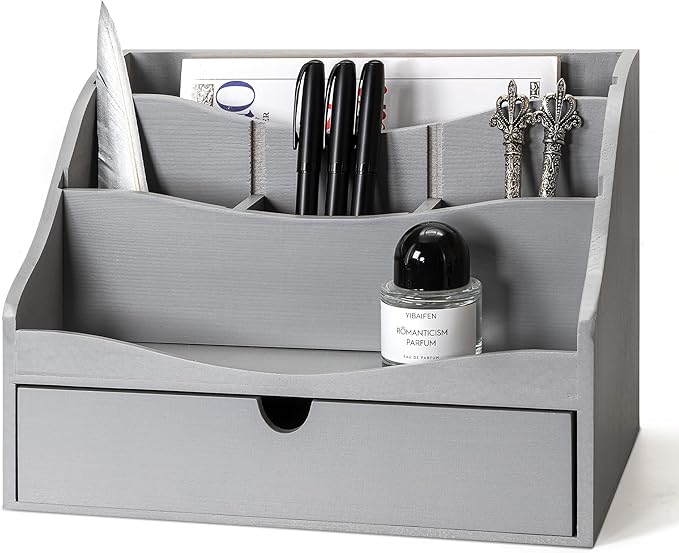 Pine Wood Mail Organizer for Desk by REBEEVISION
