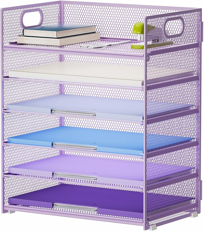 Marbrasse 6 Tier Paper Organizer Letter Tray by Marbrasse