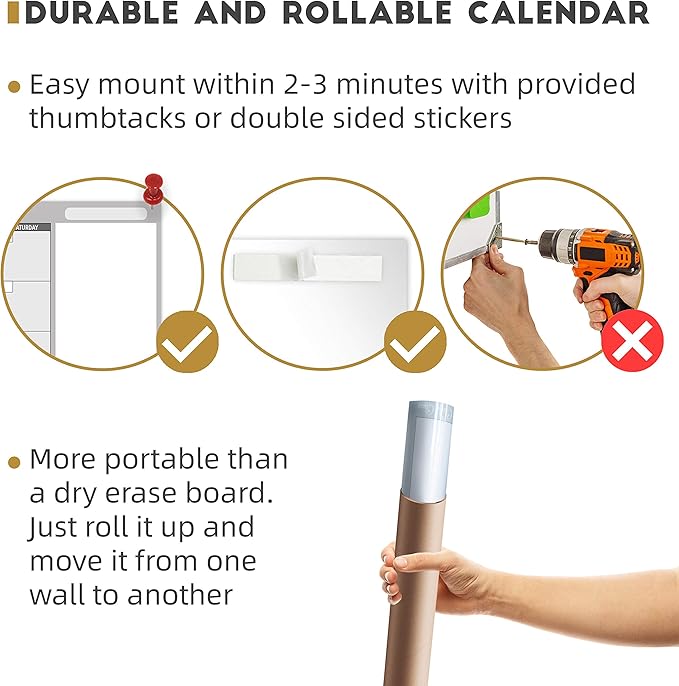 Large Dry Erase Wall Calendar - Image 4