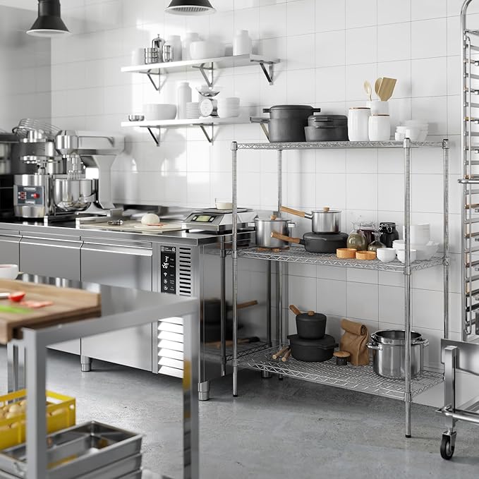Regal Altair 18" Deep x 42" Wide x 54" Height Wire Shelving Kit | 3-Tier | NSF - Image 5