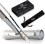 Wordsworth & Black Fountain Pen Set, Medium Nib, Includes 24 Pack Ink Cartridges by WordsworthBlack
