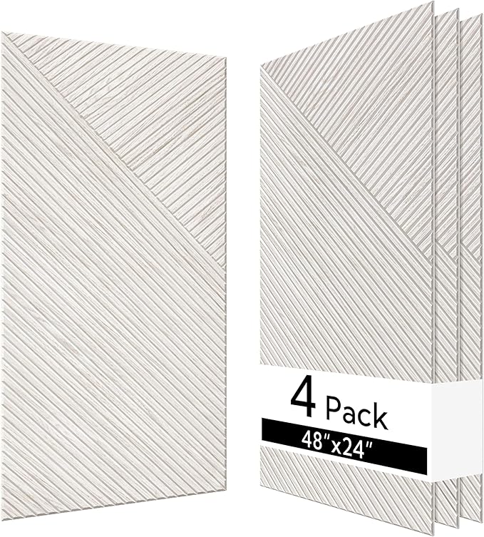 Olanglab Peel and Stick Wall Panels 4 Pack, 47.2 x 23.6 per Wall Panels by Olanglab