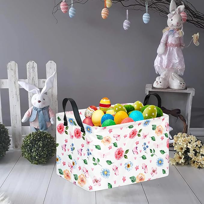 FUULOXE Storage Bin for Shelves Rectangle Closet Baskets Foldable Box - Image 4