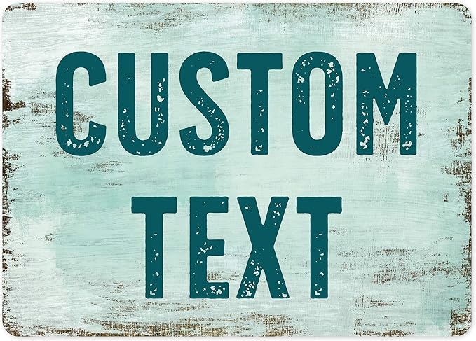 Custom Sign, Custom Street Sign, 11 Font Colors, 13 Font Styles, 4 Hole Options by MySignCenter