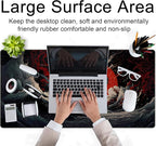 Gothic Desk Mat XXL Large Extended Gaming Mouse Pad Red Sun Mousepas Laptop Mat - Image 4