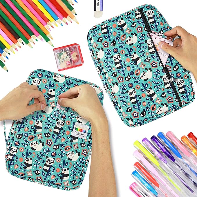 YOUSHARES Colored Pencil Case 220 Slots Pen Case Organizer - Image 4