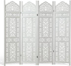 5.75Ft Room Divider Wood Screen, 33Lbs Durable Antiqued Style MDF Carved by Svimi
