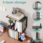 Vfelf Bookshelf Desk Organizer，3-Tier Shelf - Image 6