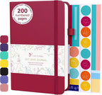 VIVID SCRIBBLES Dotted Journal – 140gsm Bleed Proof Thick White Paper – 200 by VividScribbles