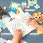 8 Pack Soft Cover Journal Bulk, Feela Notebooks College Ruled - Image 3