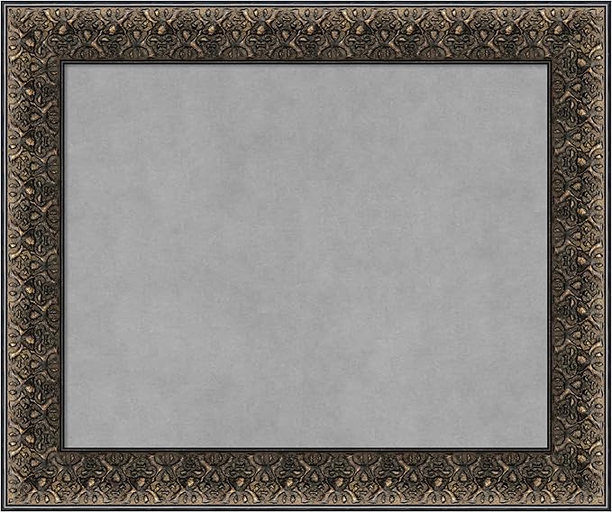 Amanti Art Black Framed Magnetic Board 21x25 Small Vision Board by AmantiArt