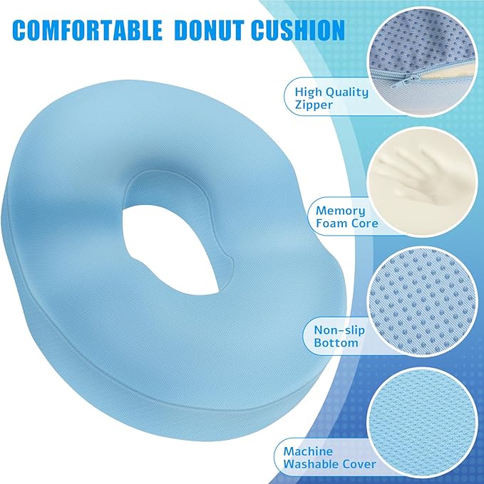 BlissTrends Donut Pillow Seat Cushion, Donut Chair Cushions - Image 3