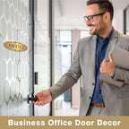The Office Door Sign for Home and Business，Self-Adhesive Waterproof and - Image 4