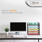 2 Pack Letter Tray 5-Tier Desk Organizer File Paper Holder - Image 7