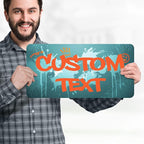Custom Sign, Custom Street Sign, 11 Font Colors, 13 Font Styles, 4 Hole Options - Image 2