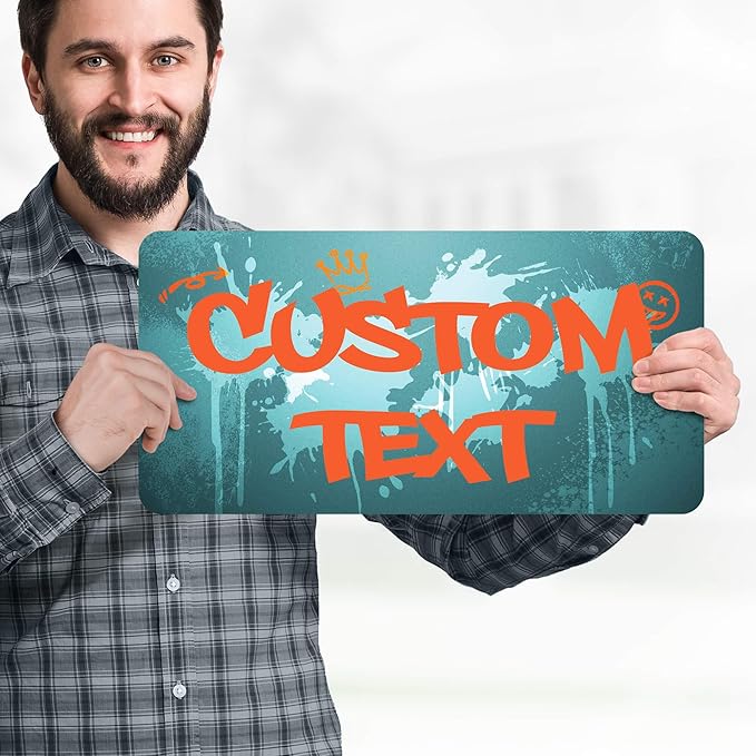 Custom Sign, Custom Street Sign, 11 Font Colors, 13 Font Styles, 4 Hole Options - Image 2