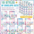 TaoBary 160 Pcs Stationery Paper Set 50 Double Sided Stationery Papers - Image 5