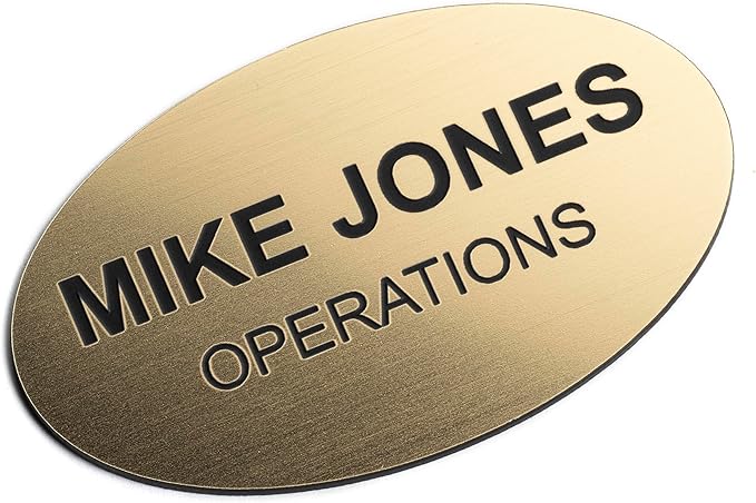 Custom Engraved Name Tag Badges – Personalized Identification by ProvidenceEngraving