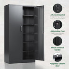 letaya metal storage cabinets with lock doors,tall locker on a desk or shelf