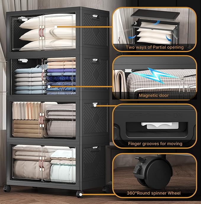 UAMFURI Extra Large Stackable Storage Bins - Image 8