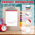 Jetec Small Graph Paper Notepad 5 x 8 Inch Mini Notebook Double Sided Memo Pads - Image 3