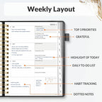 SUNEE 2026 Planner 5.9" x 8.3" – Dated Productivity Planner - Image 2